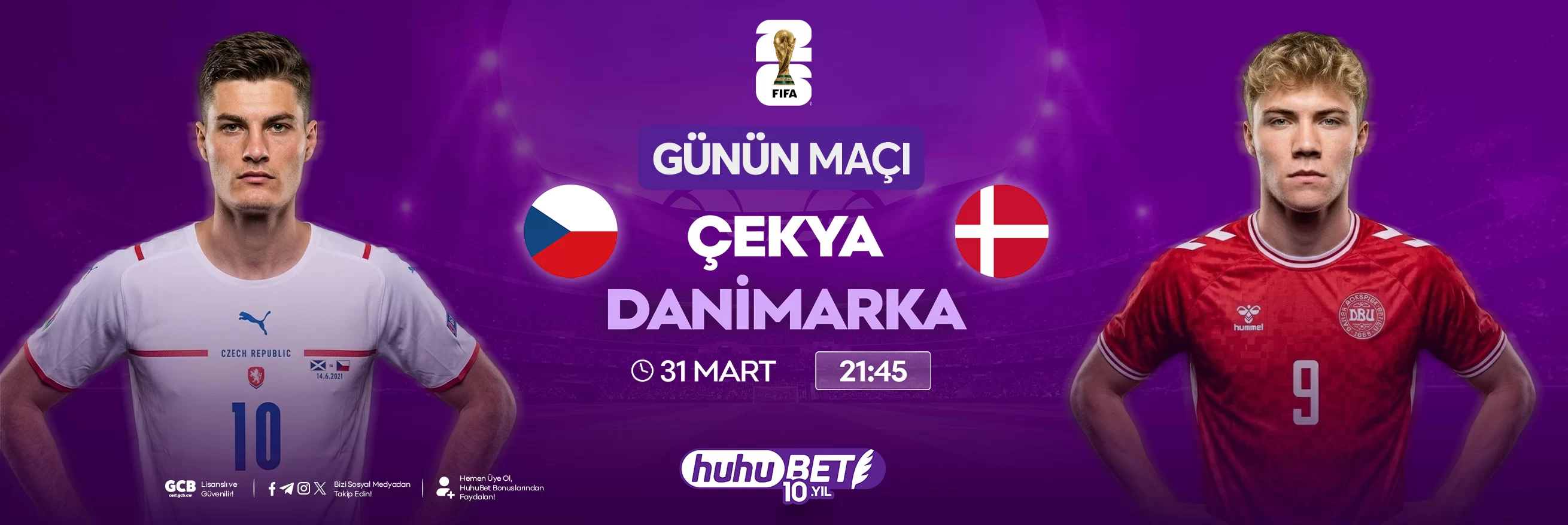 Çekya – Danimarka play-off finali maç görseli